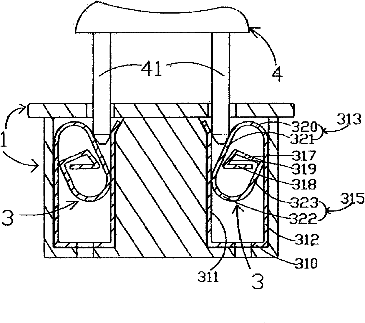 Power socket and bush