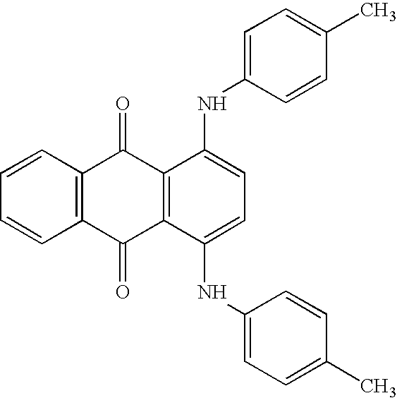 Artificially coloring the skin with a carotene compound, a xanthophyll compound and a lipophilic green dye composition