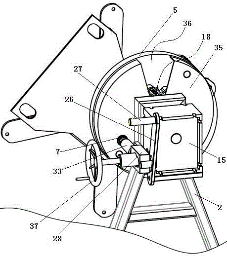 Hanging and locking device of treating fluid storage box