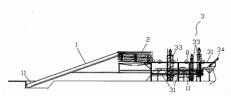 Water treatment system for garbage