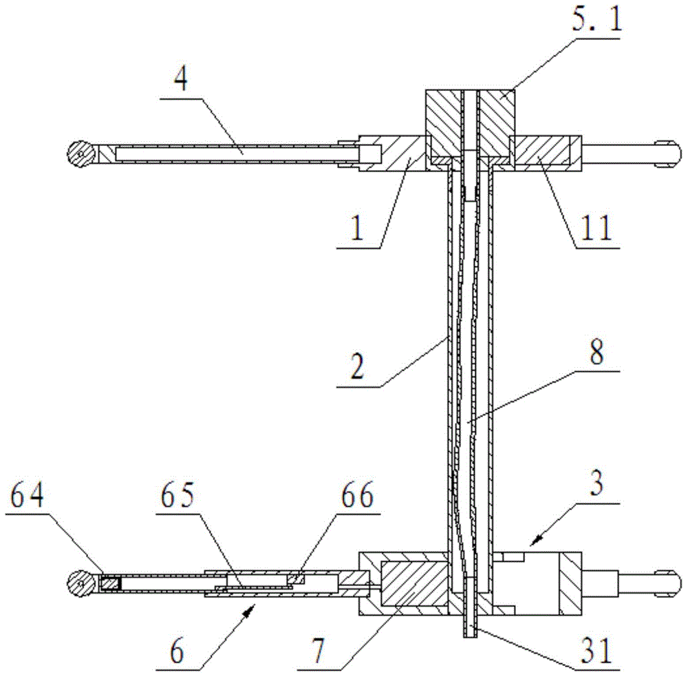 Washing device for inner wall of water-coal-slurry pipe