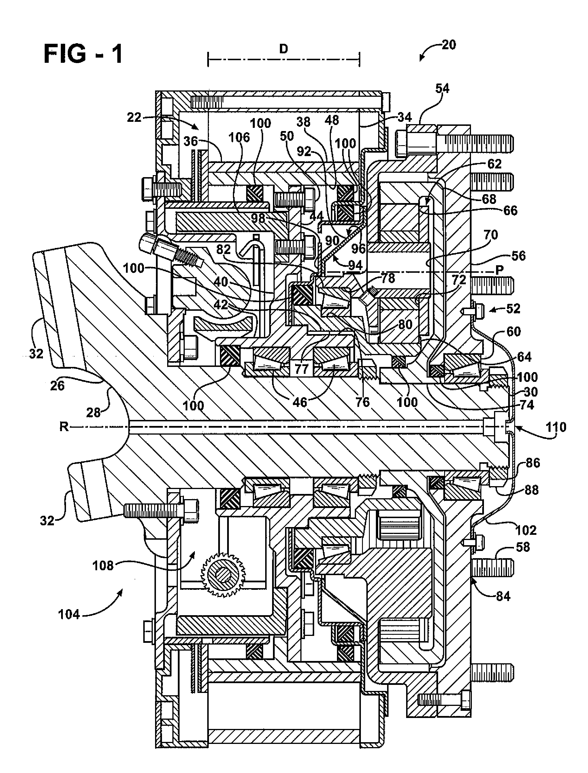 Wheel assembly with integral electric motor