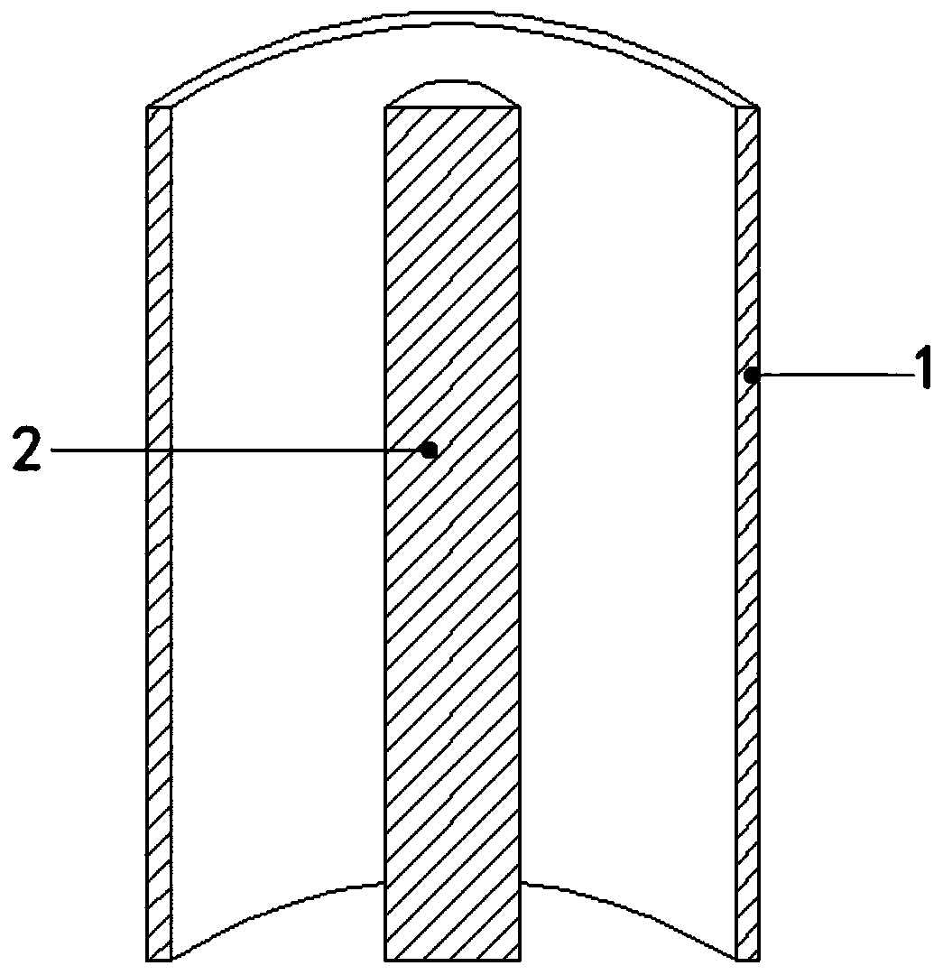 Outer conductor heating cavity for microwave heating non-combustion equipment