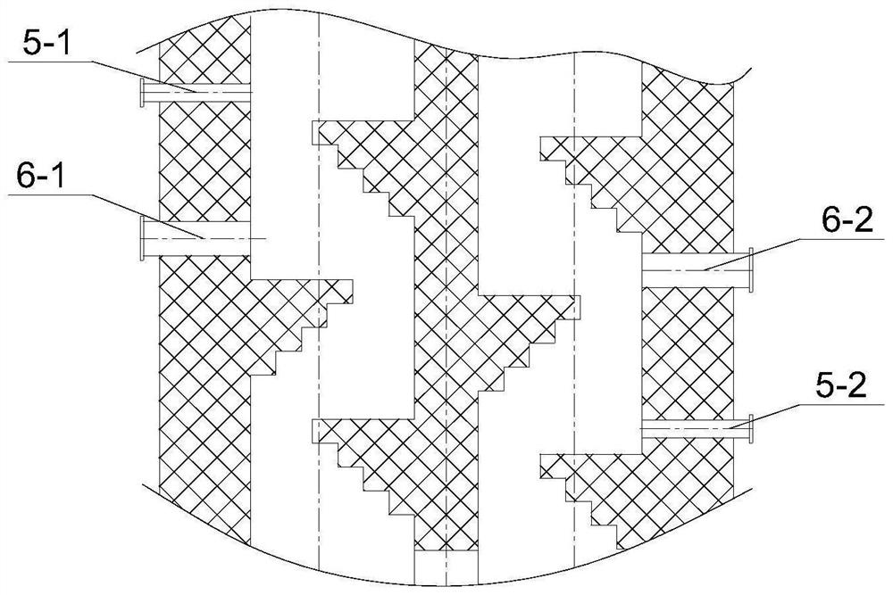 Vertical secondary combustion chamber device