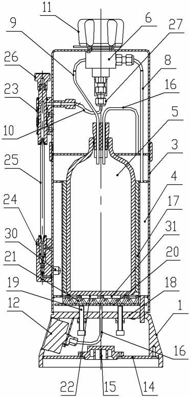 Sulfur hexafluoride gas sampling device