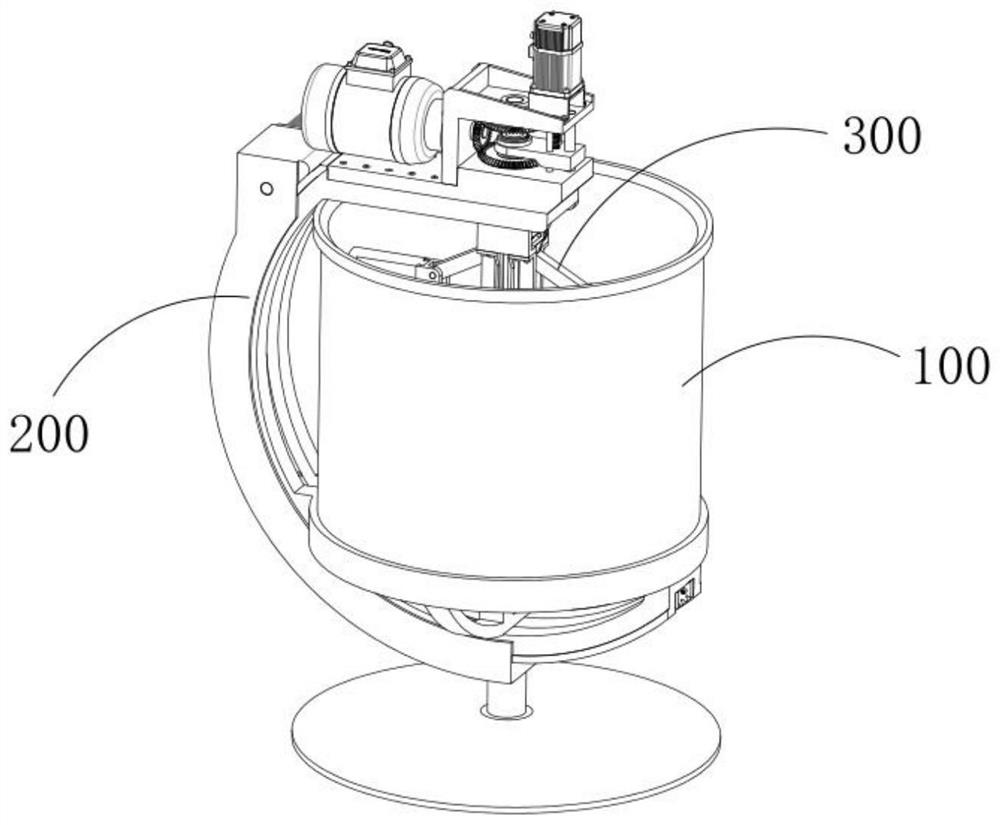 Different direction stirring and mixing method of chemical raw materials