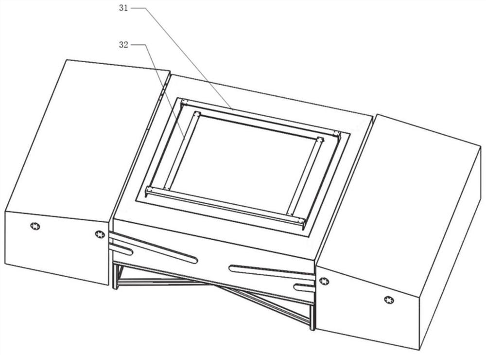 Compact overturning type double-unmanned-aerial-vehicle nest and control method