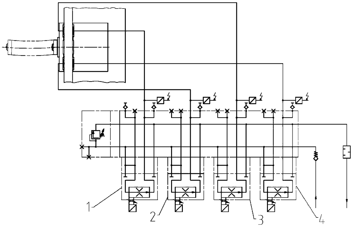 Hydrostatic guideway fine compensation ram and boring shaft winding degree precision compensation method