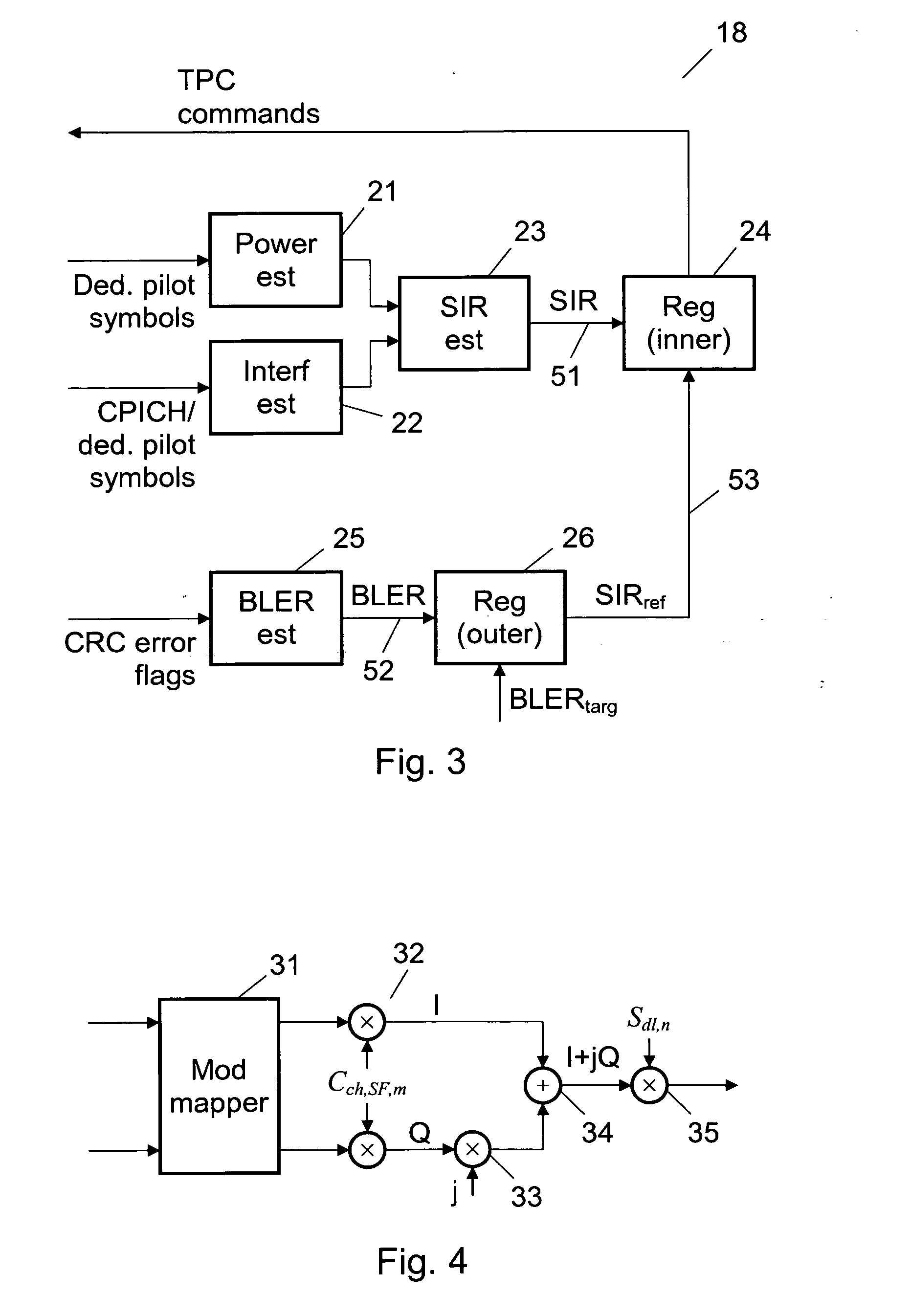 Controlling a Power Level in a Wireless Communications System with Different Scrambling Codes