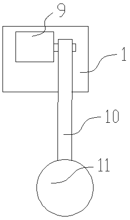 A scrubbing machine for flagpoles