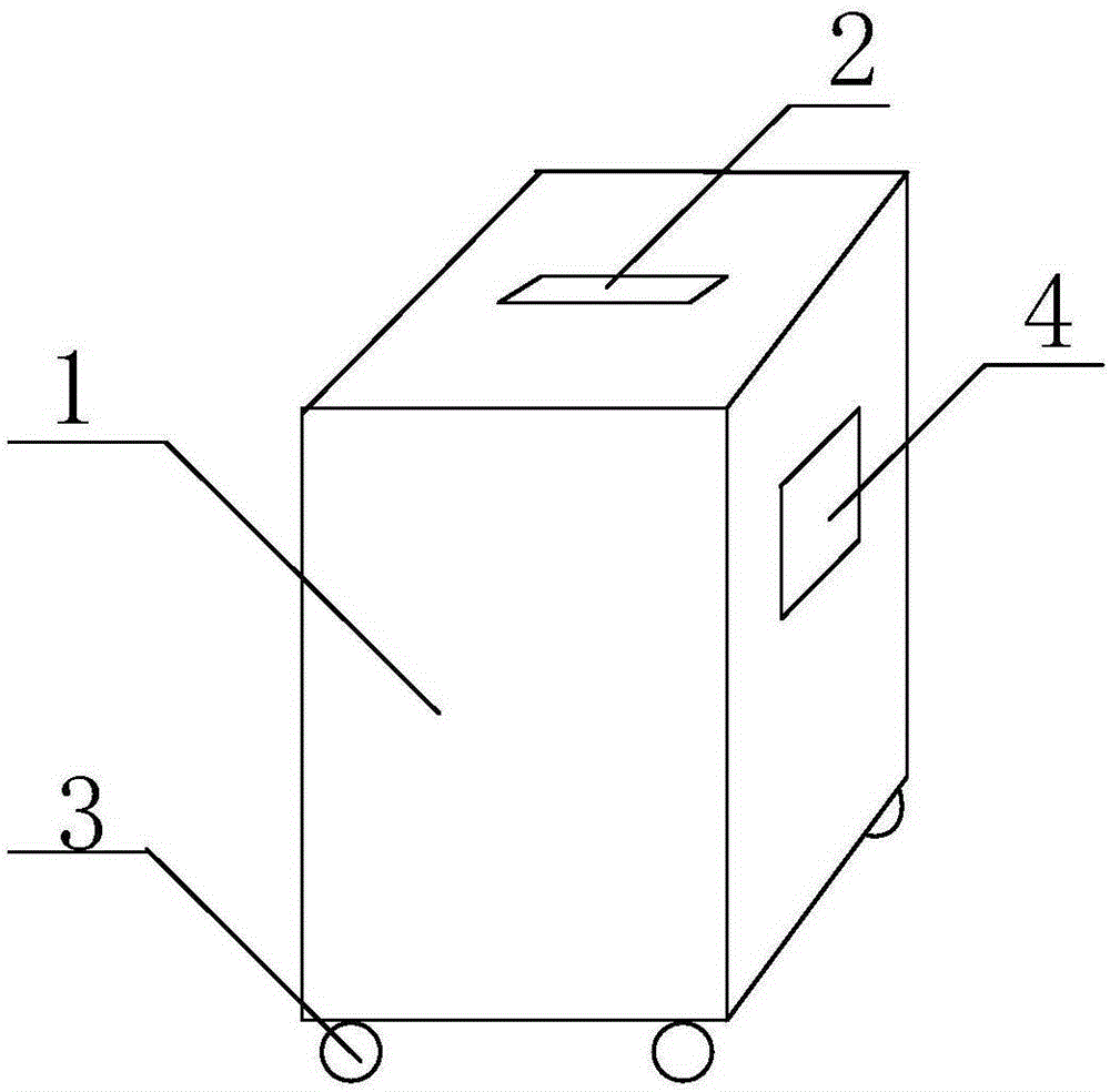 Electronic ballot box capable of preventing ballot tickets from accumulation and working method of electronic ballot box