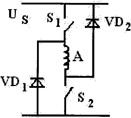 Fault diagnosis method for power converter of switch reluctance motor