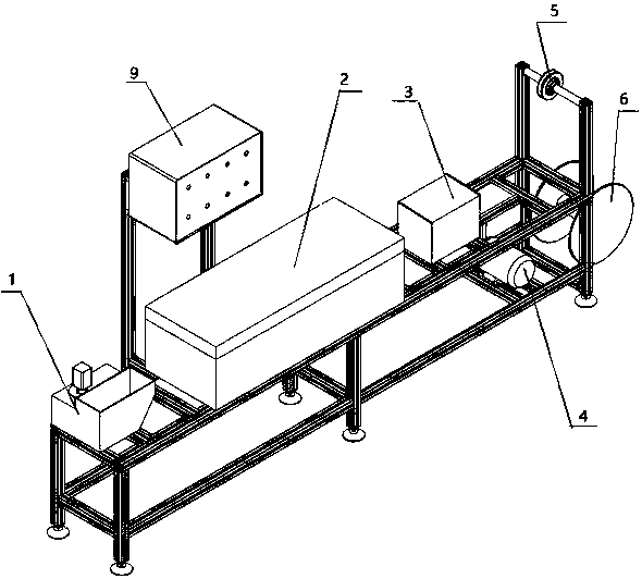 A sailboat rope coating and hot drafting workbench