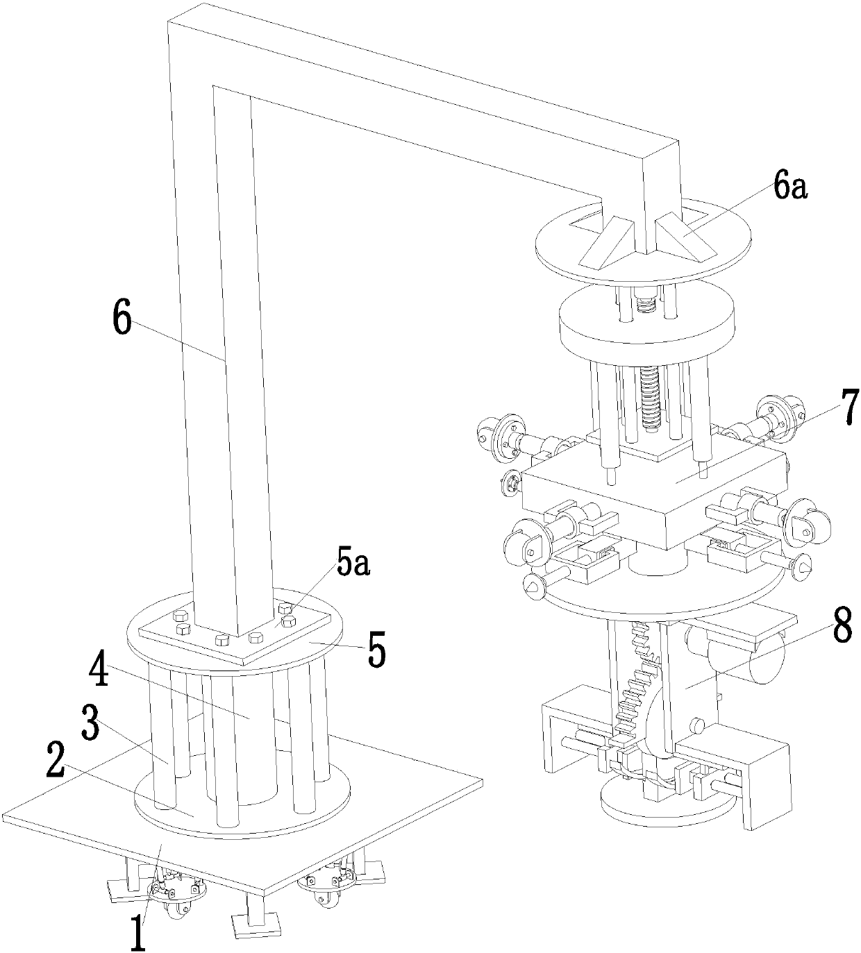 A support robot for decontamination of concrete road sewers