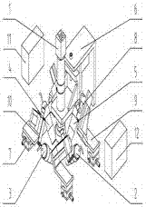 Product observation and measurement method based on five cameras