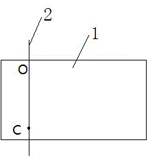 Device for measuring the distance between any two points in space and its application method