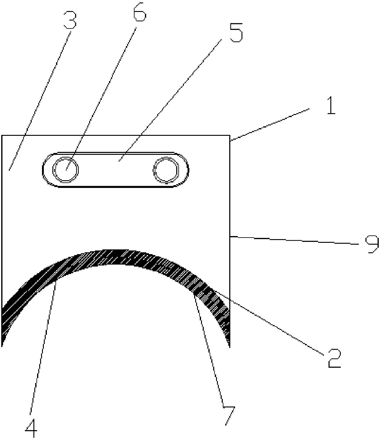 A chute type cutter structure