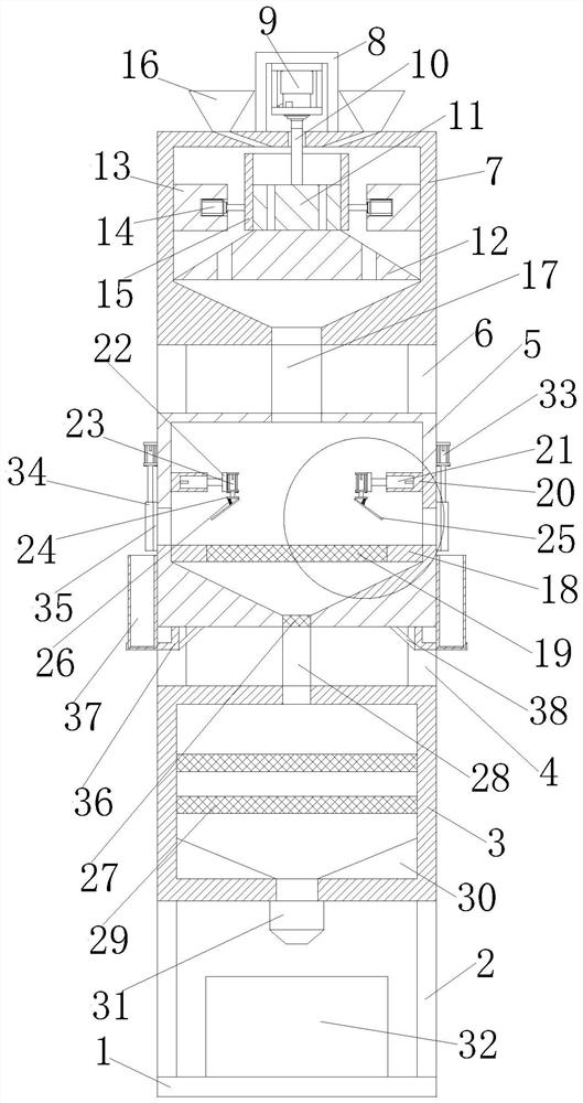 Multiple grinding and squeezing equipment for tea oil production