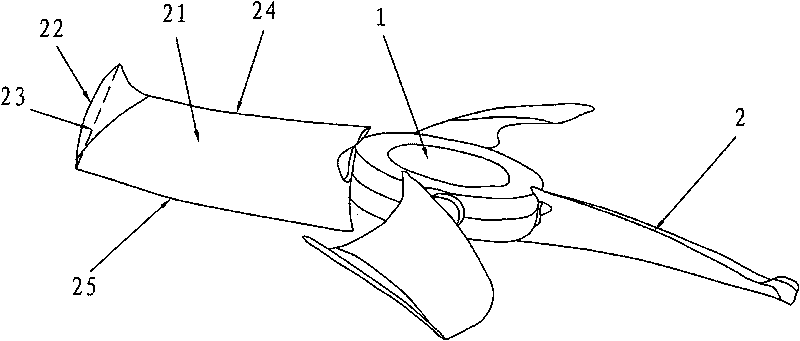 Axial flow wind wheel with improved blades