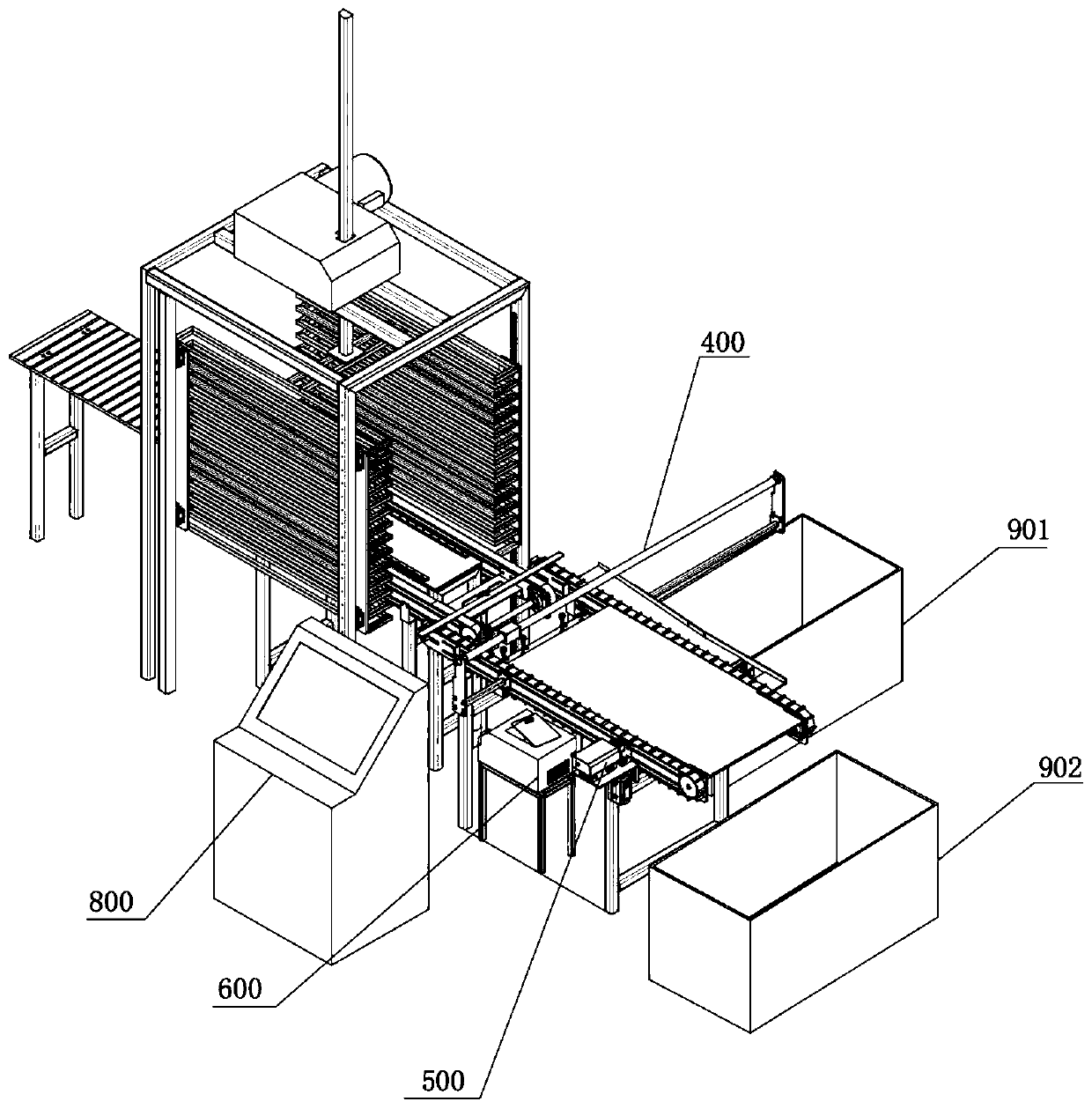 Automatic assembling device for air deflectors