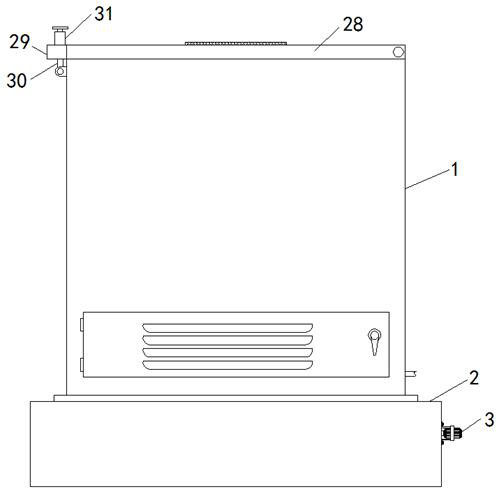 Sundry bearing device with interior convenient to clean