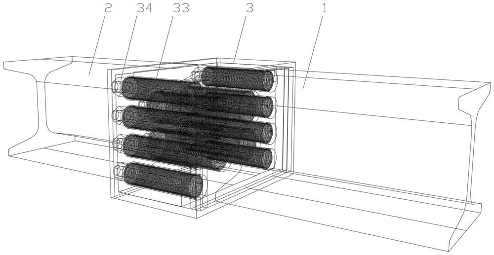 Self-adaptive stress tunnel primary support steel support structure and construction method thereof