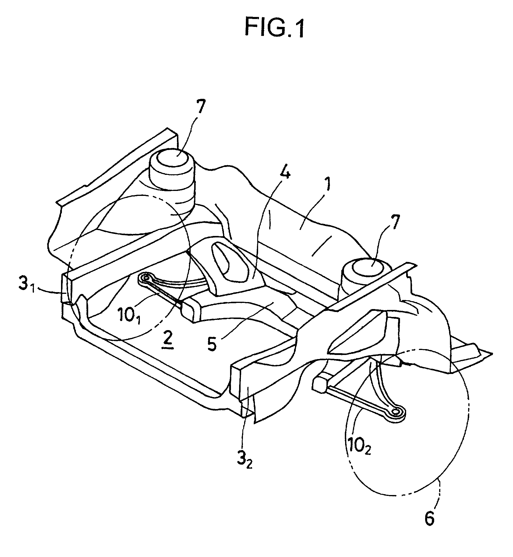 Suspension frame construction