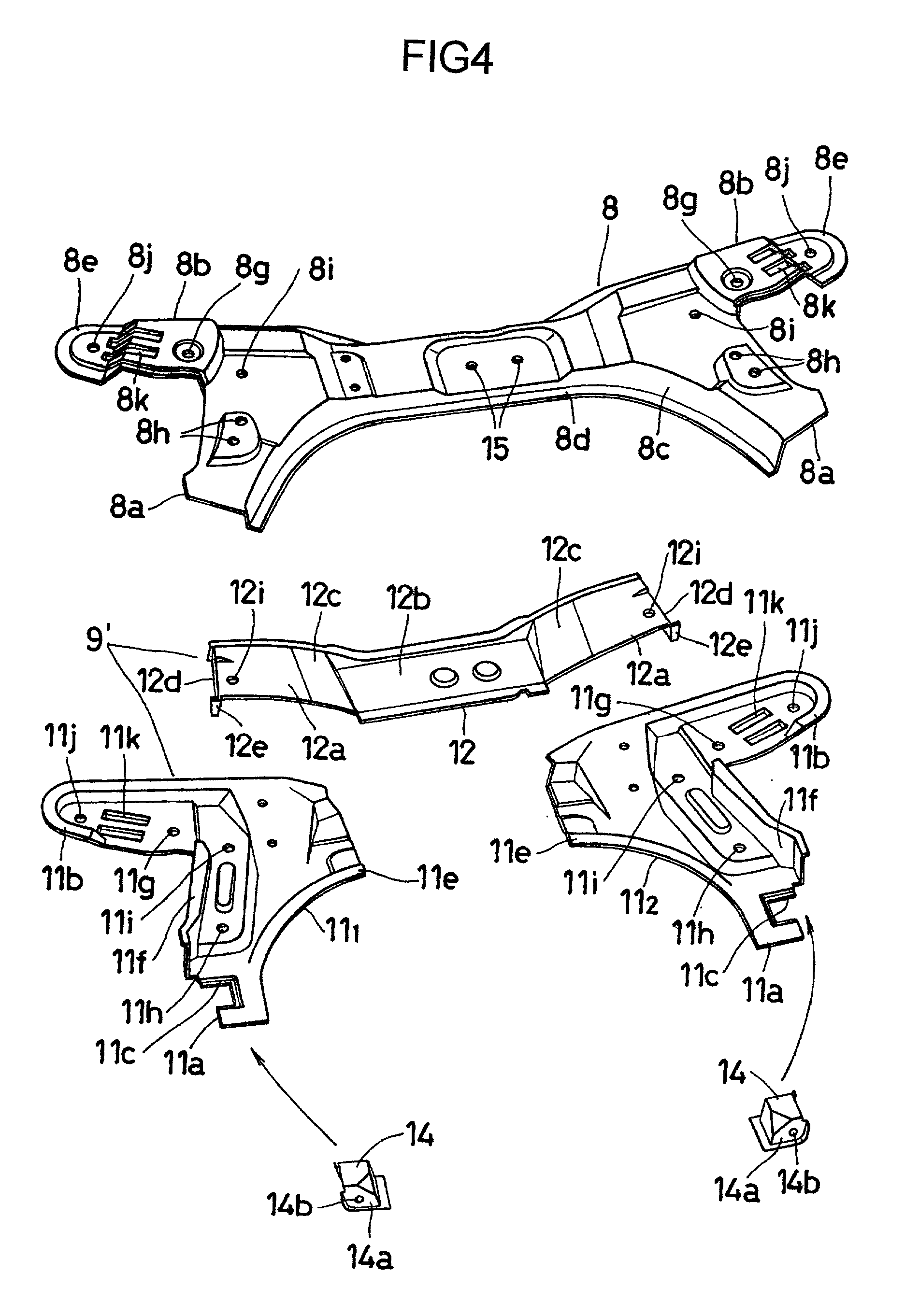 Suspension frame construction