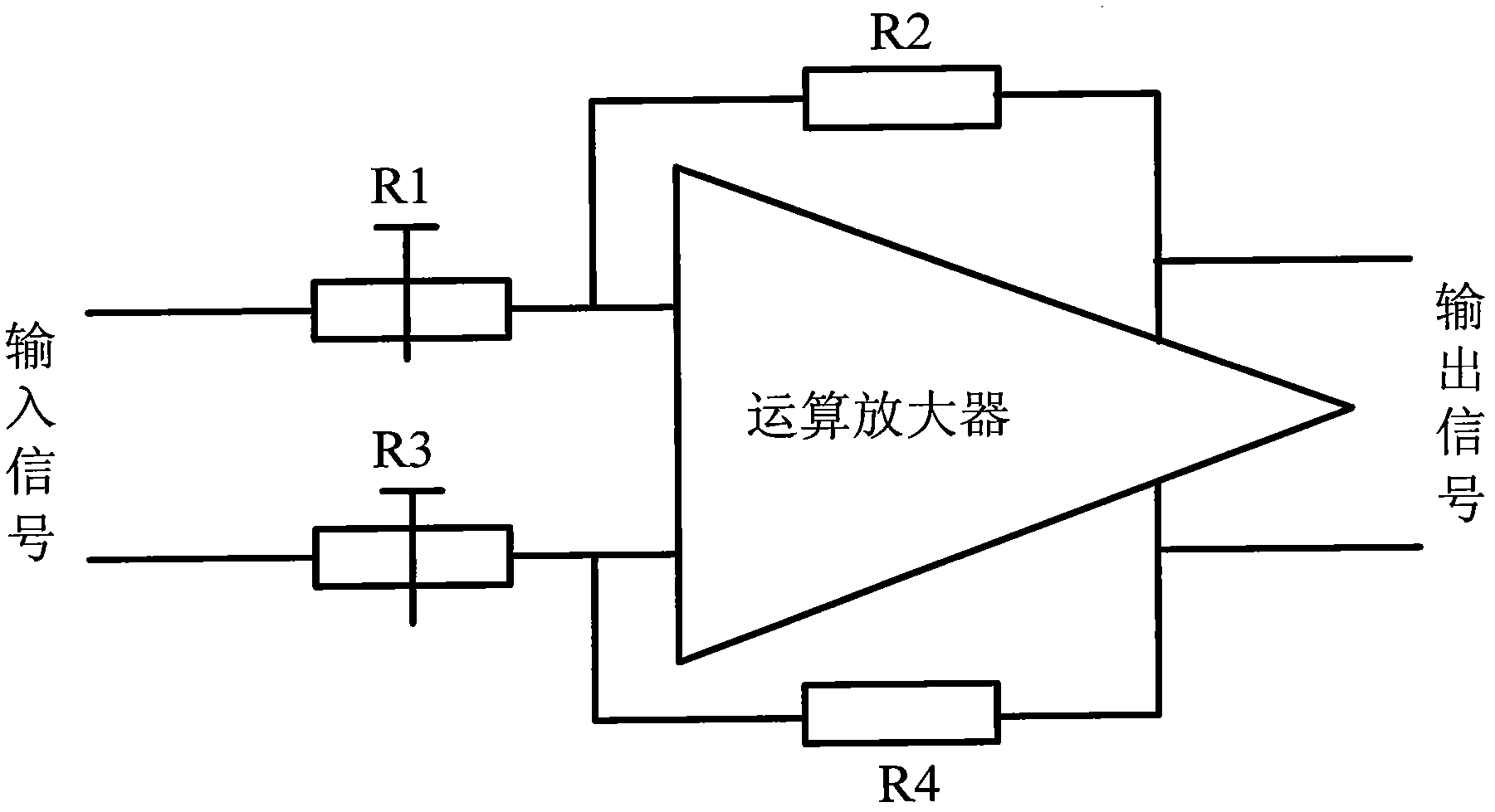 Broadband programmable gain amplifier based on operational amplifier