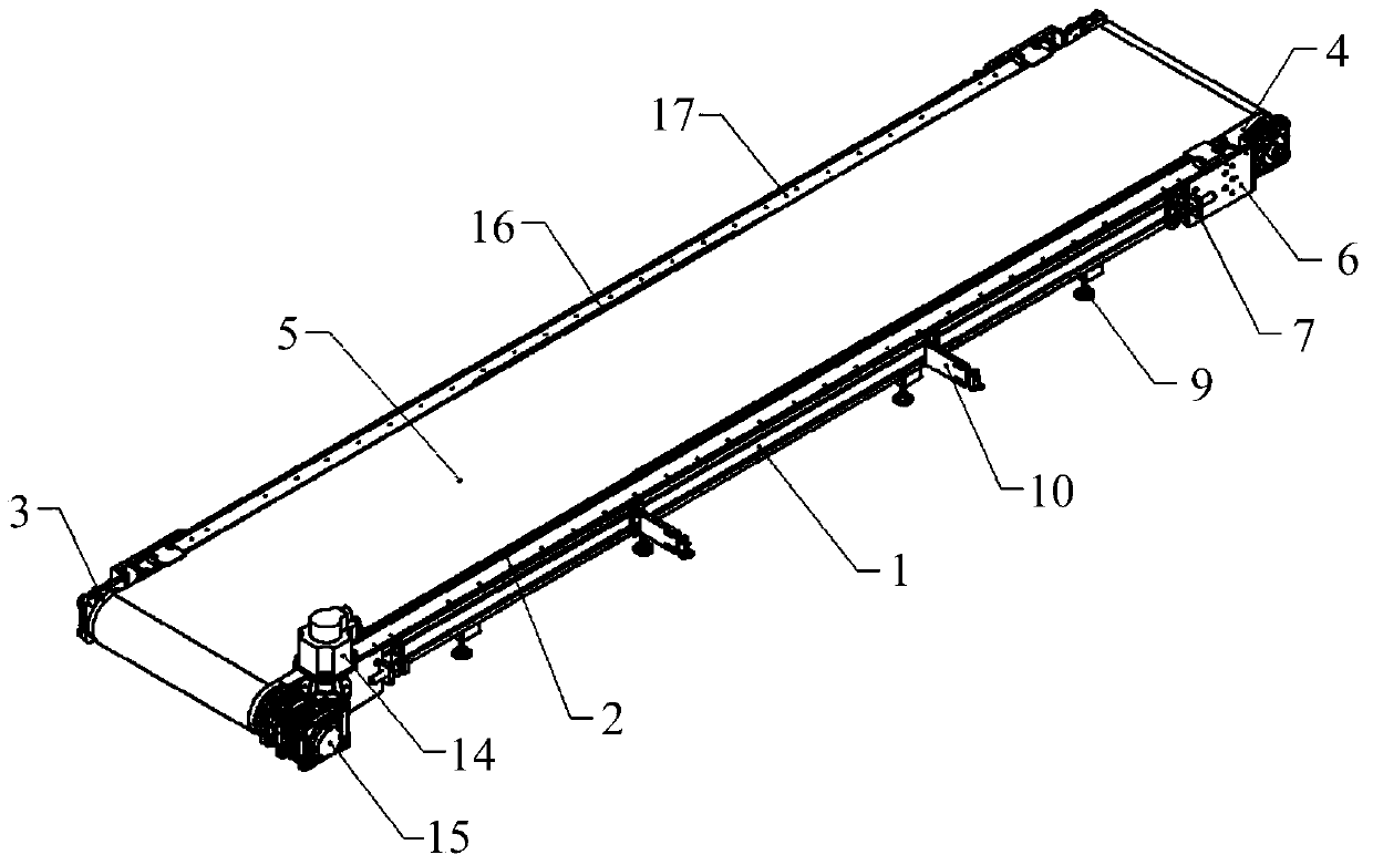 A conveying platform device for an inkjet printing machine