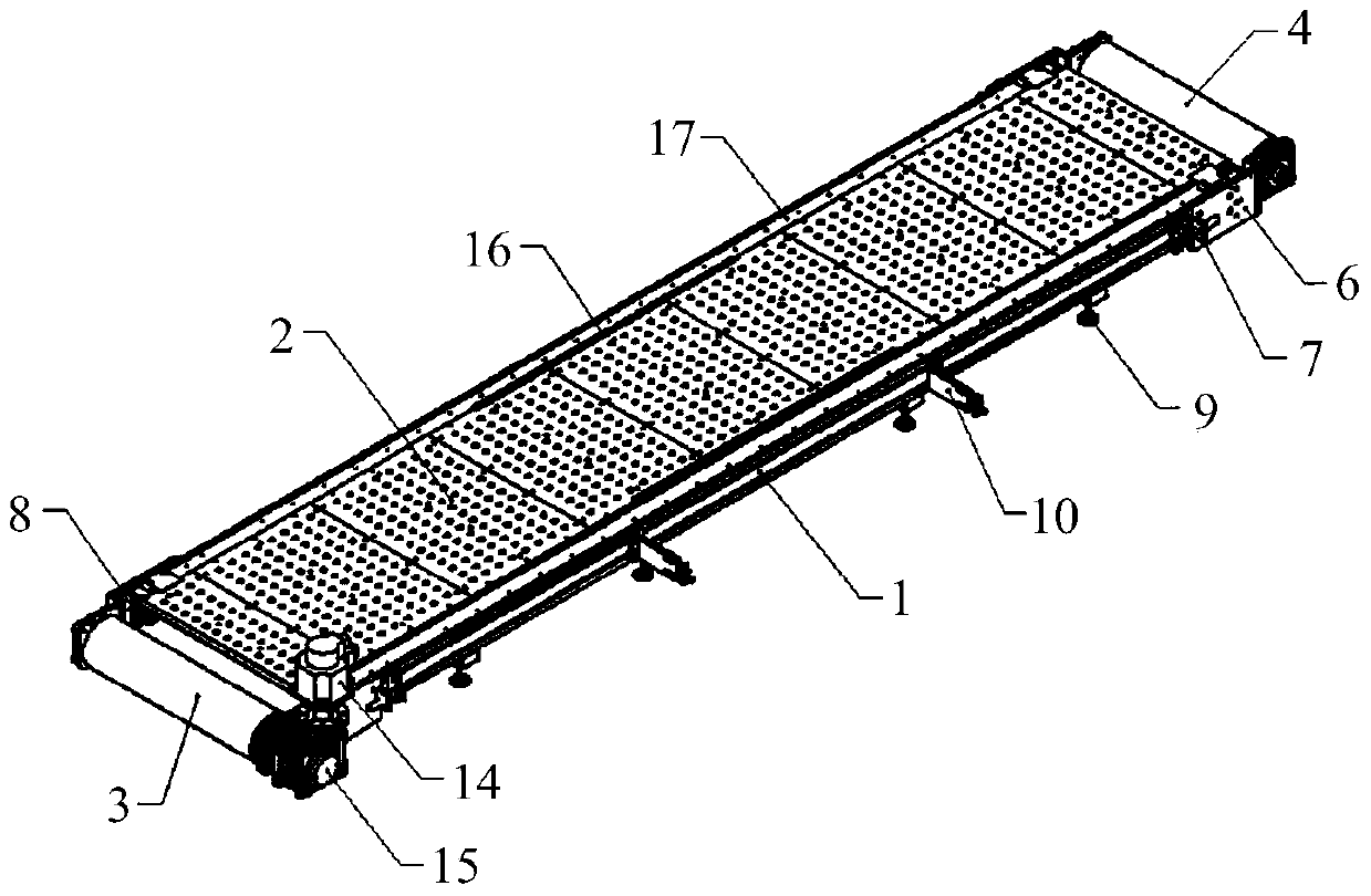 A conveying platform device for an inkjet printing machine