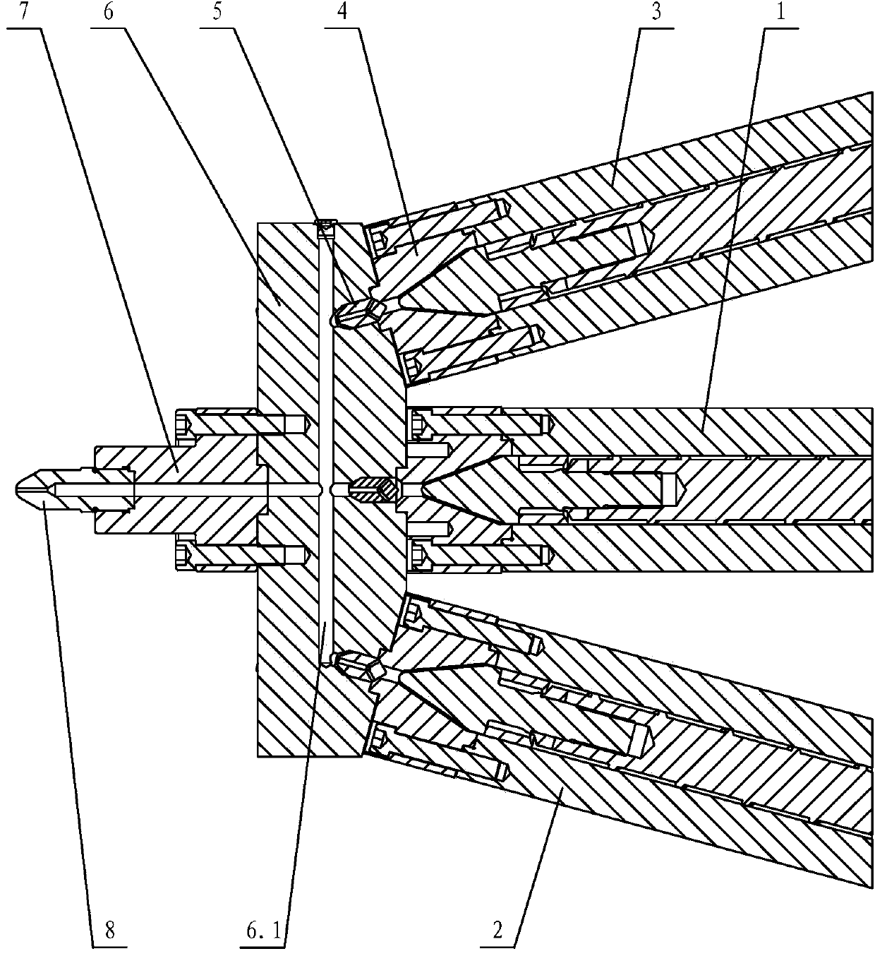 Ejection device of injection molding machine and operation method thereof