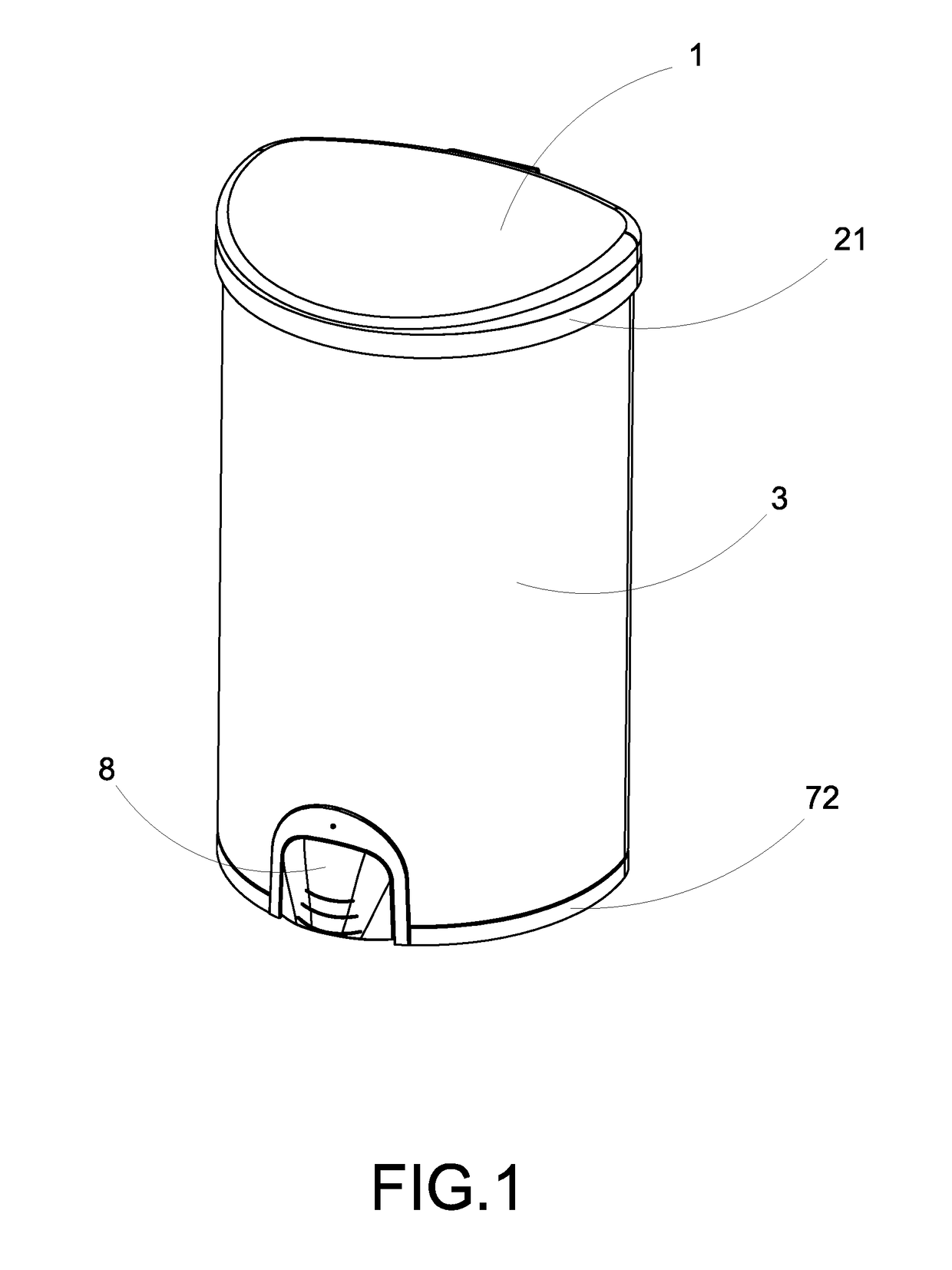 Container with Touch Control Arrangement