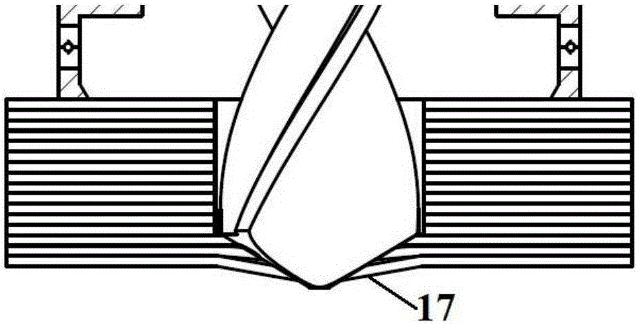 Negative pressure reverse cooling-adopted high-quality processing method for fiber reinforced composite