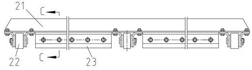 Amphibious hydraulic excavator sealing box type caterpillar band assembly