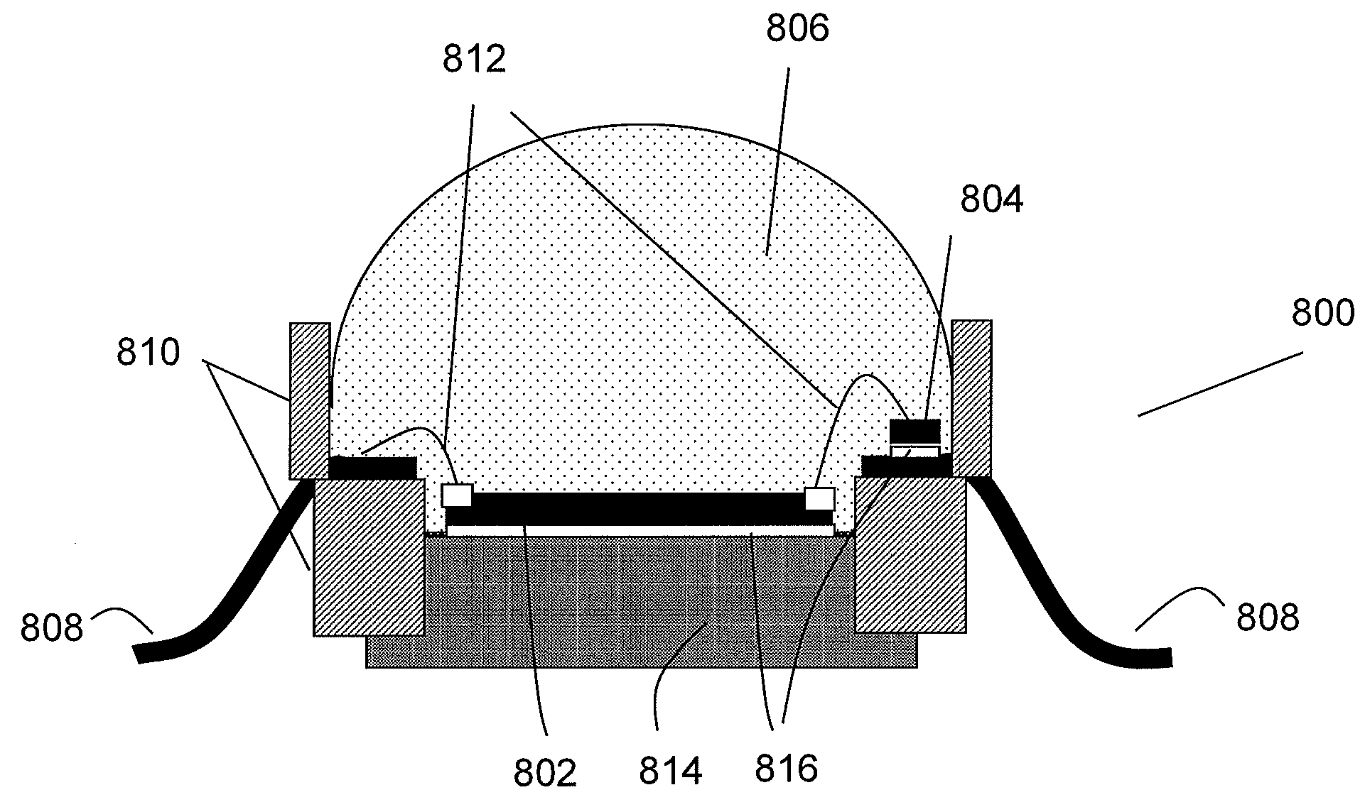 AC/DC light emitting diodes with integrated protection mechanism