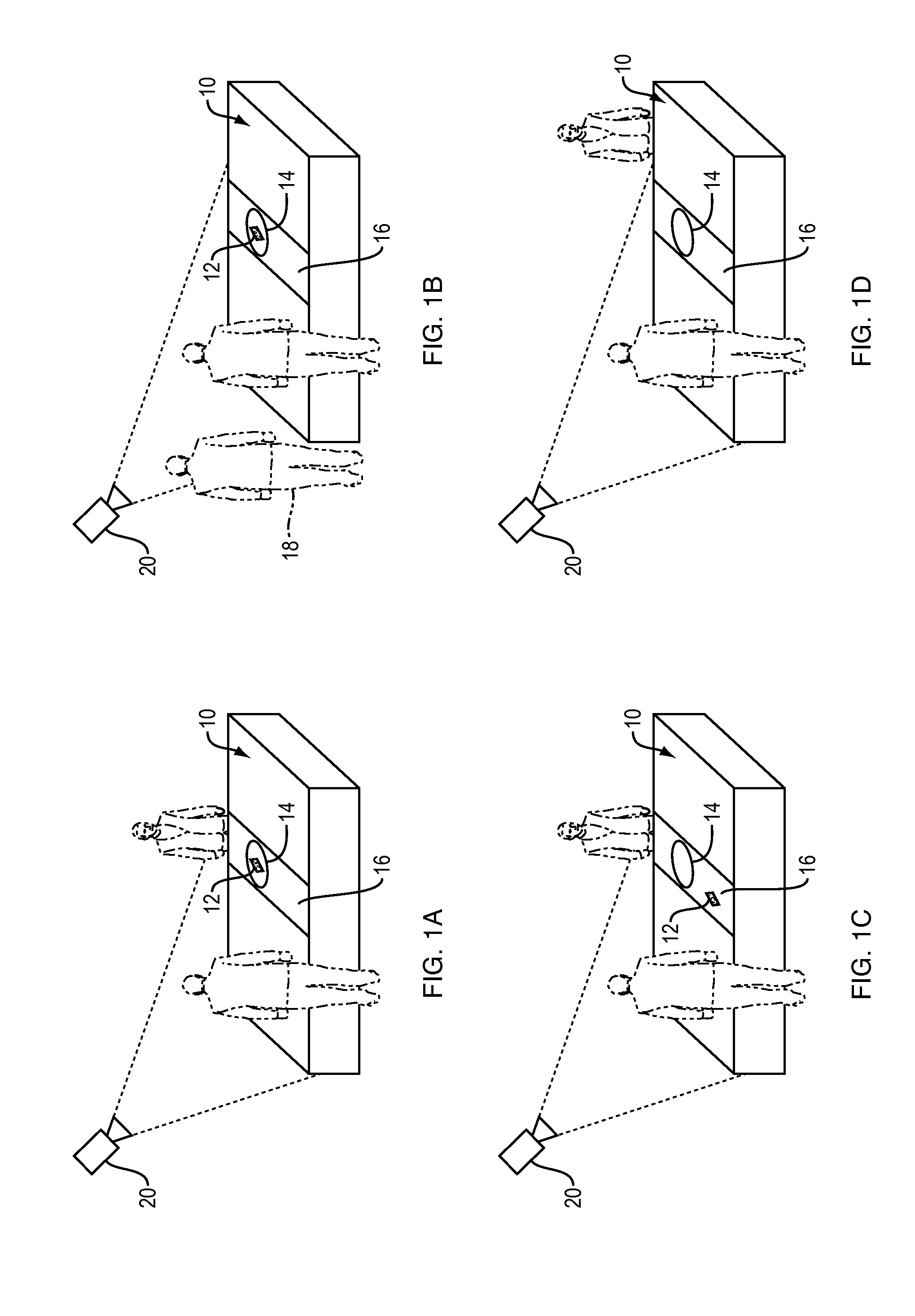 Object removal detection using 3-d depth information