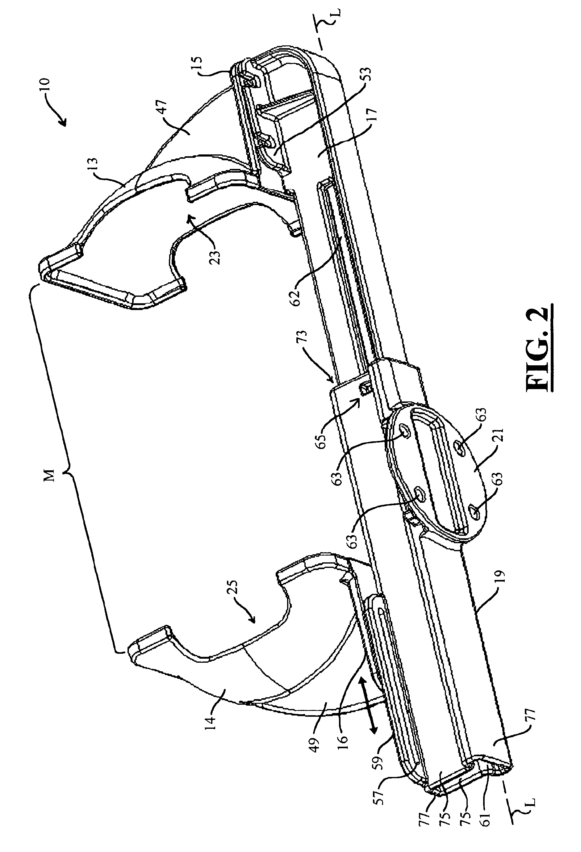 Thumb release mounting apparatus