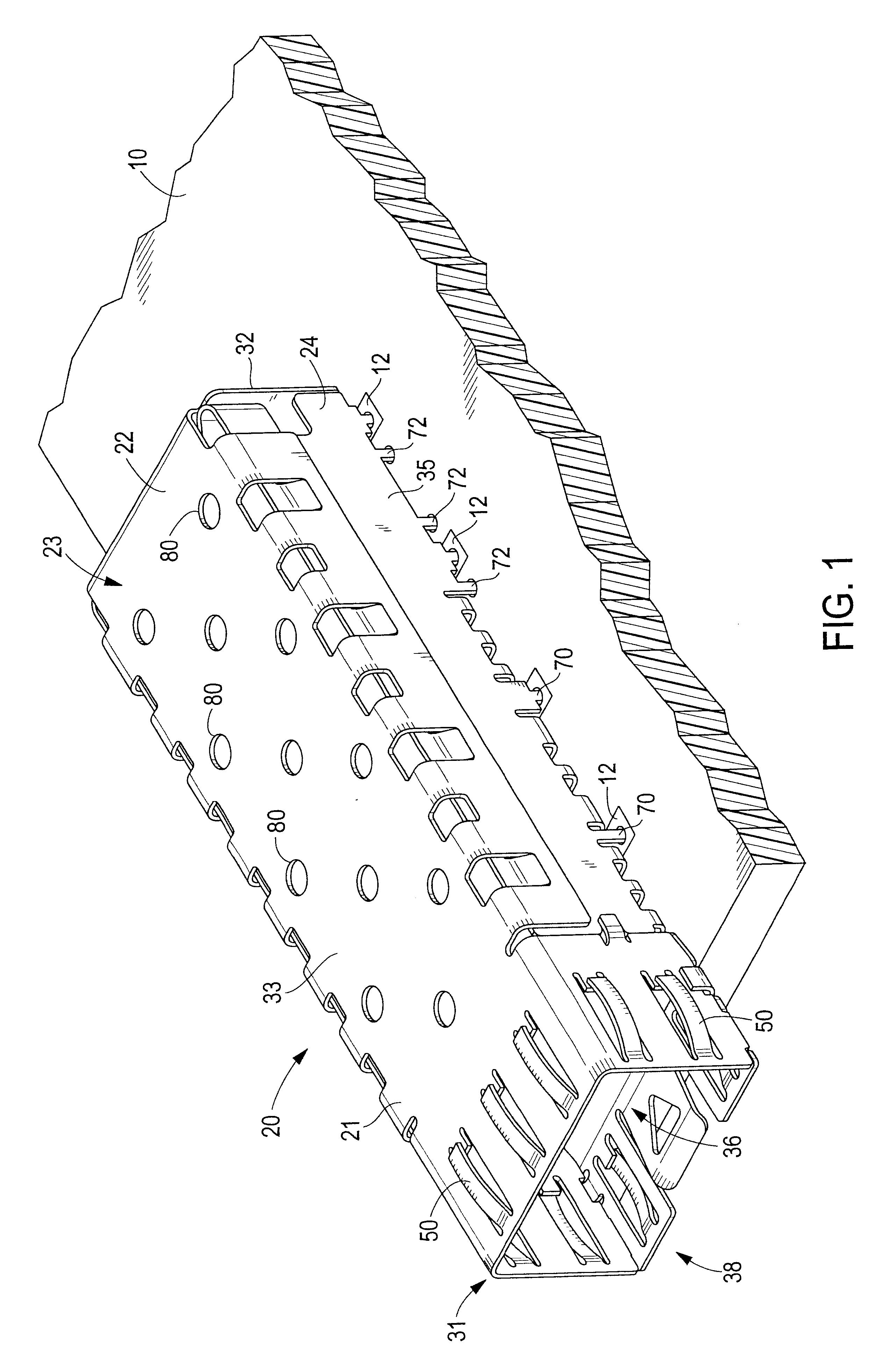 Pluggable module and receptacle