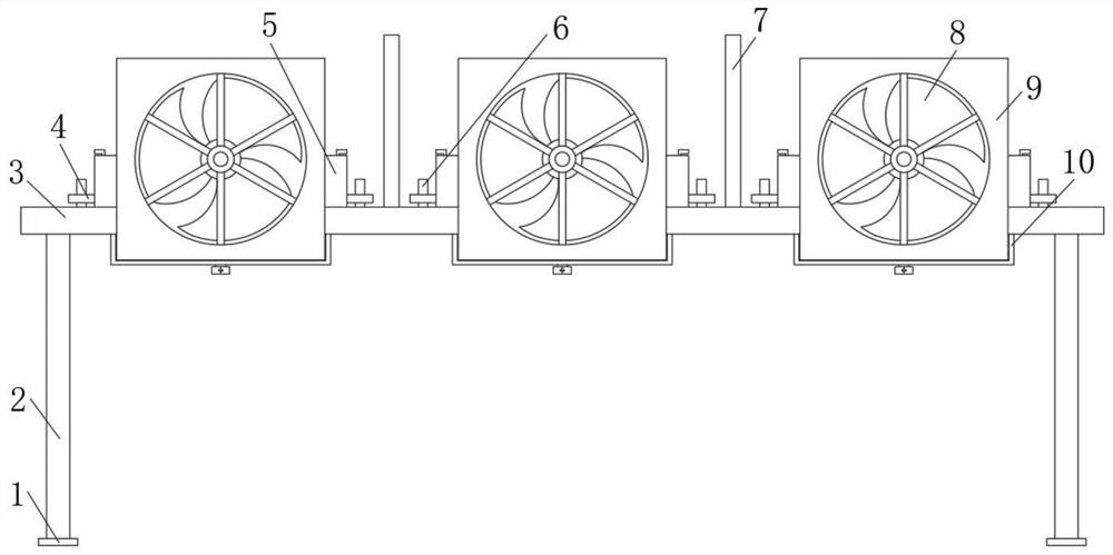 Open type dry hot air generating device