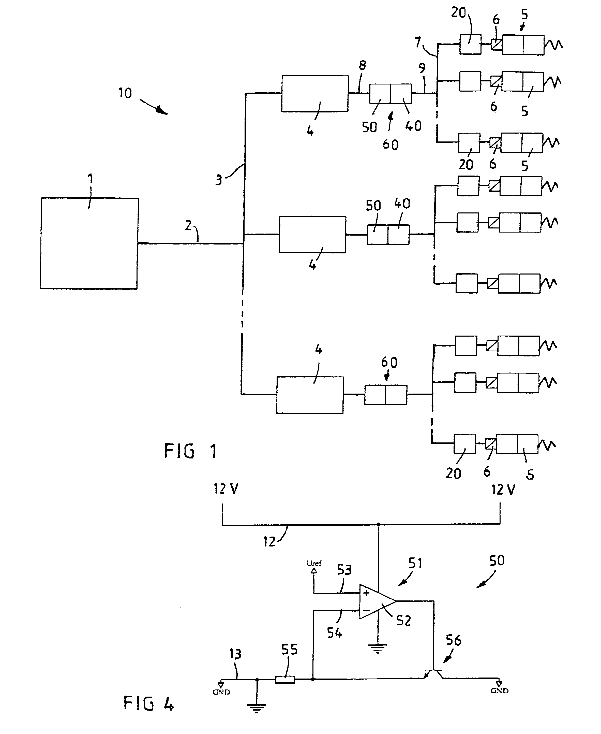 Protection circuit for intrinsically safe electro-magnetic actuators and a protection circuit for intrinsically safe energy supply systems