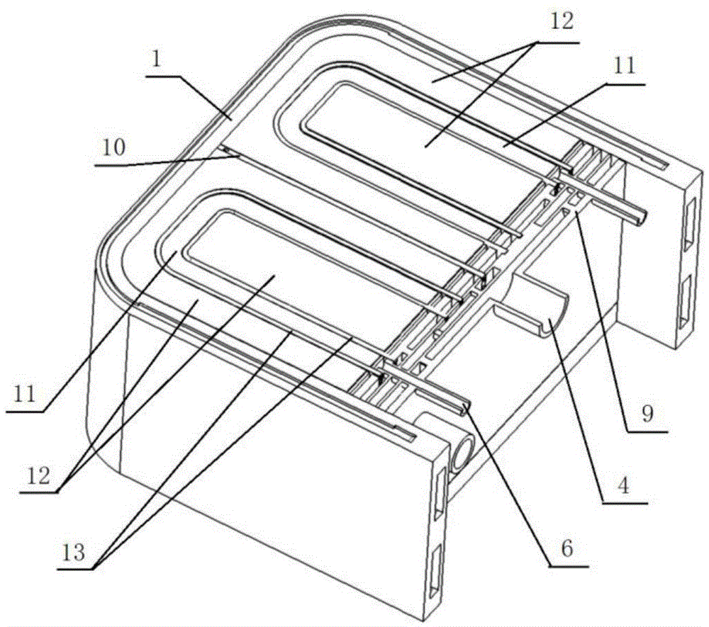 Novel test blanket testing device for tritium breeding and heat rejection