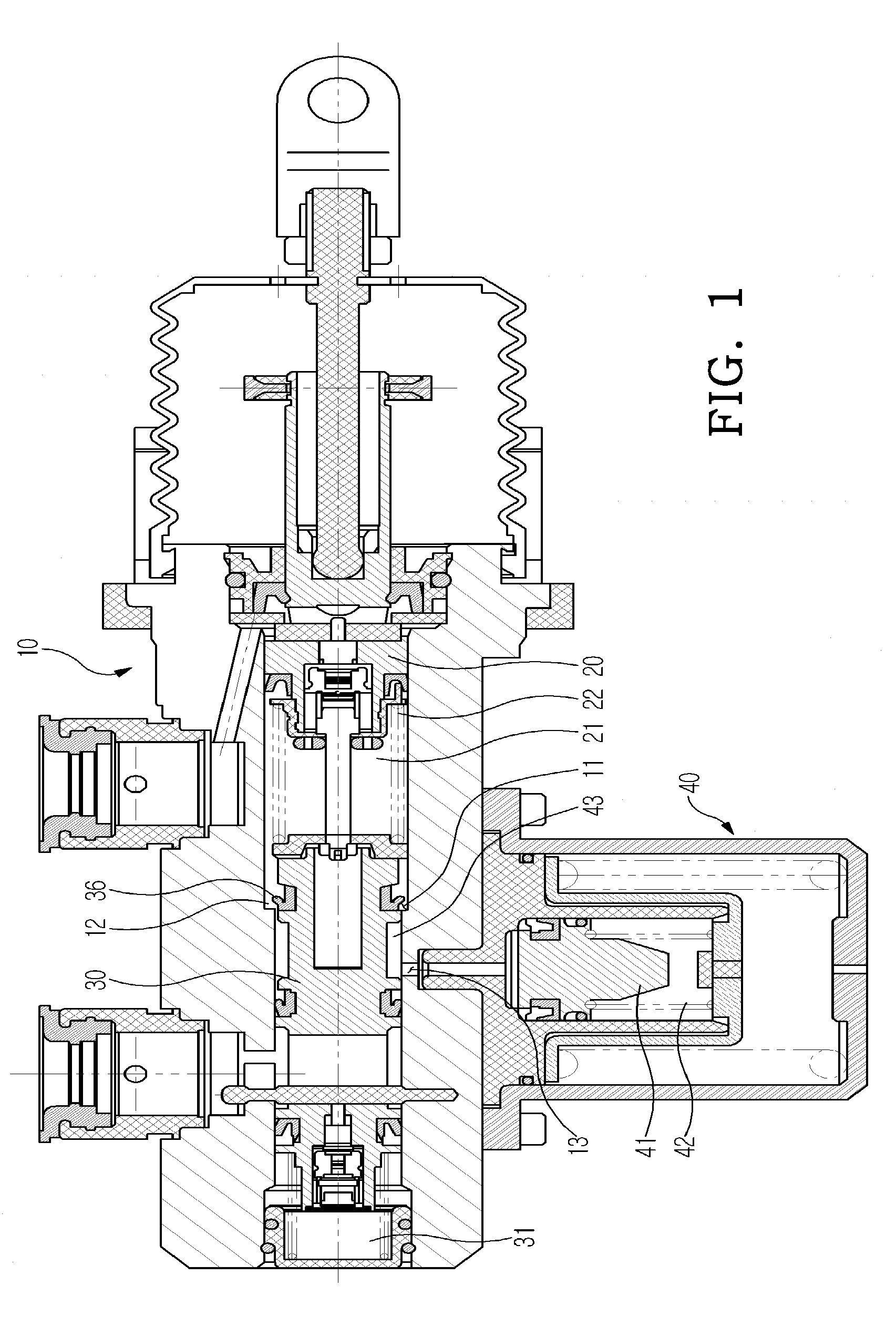 Vehicle brake device for electronic hydraulic brake system