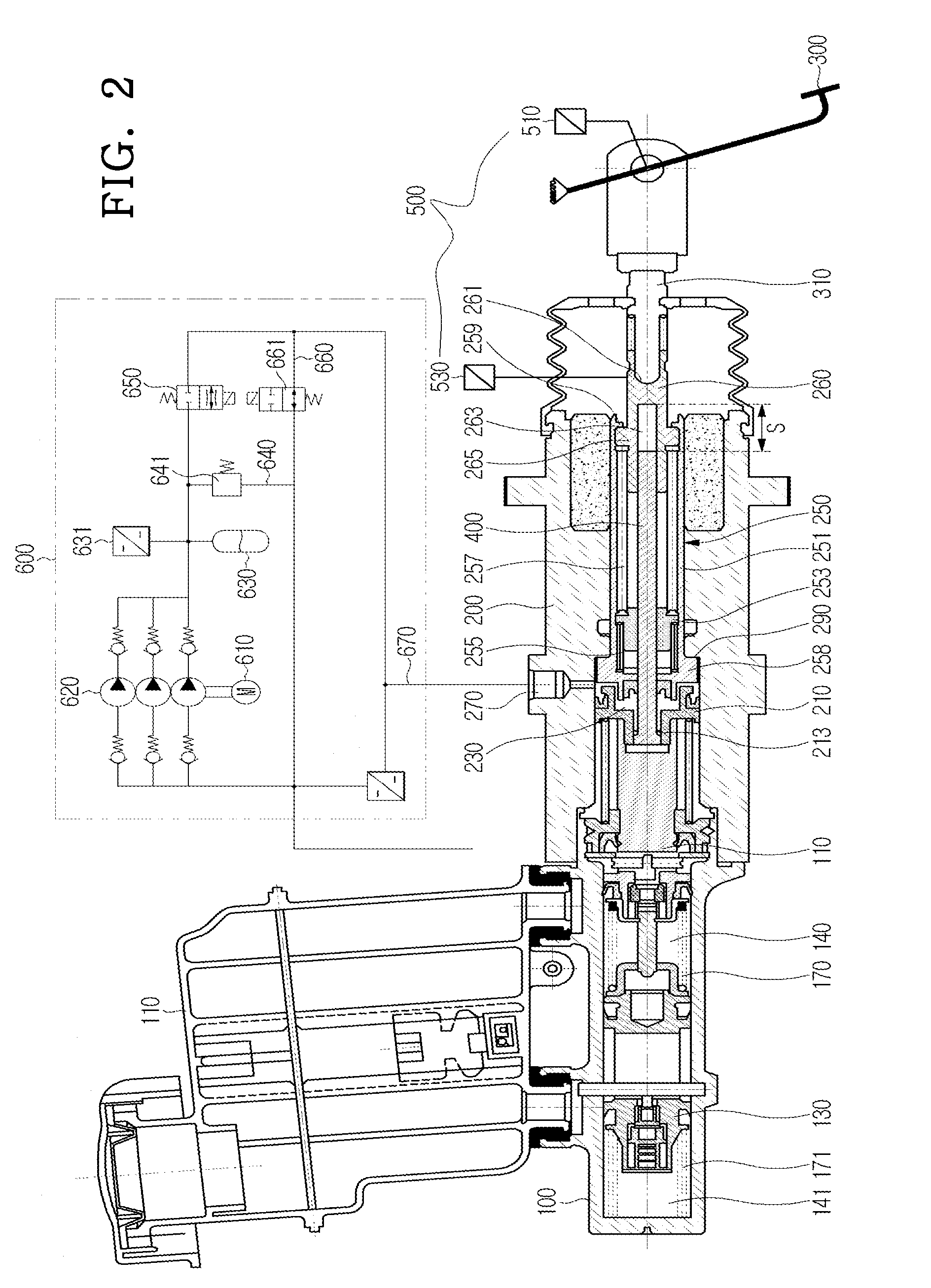 Vehicle brake device for electronic hydraulic brake system