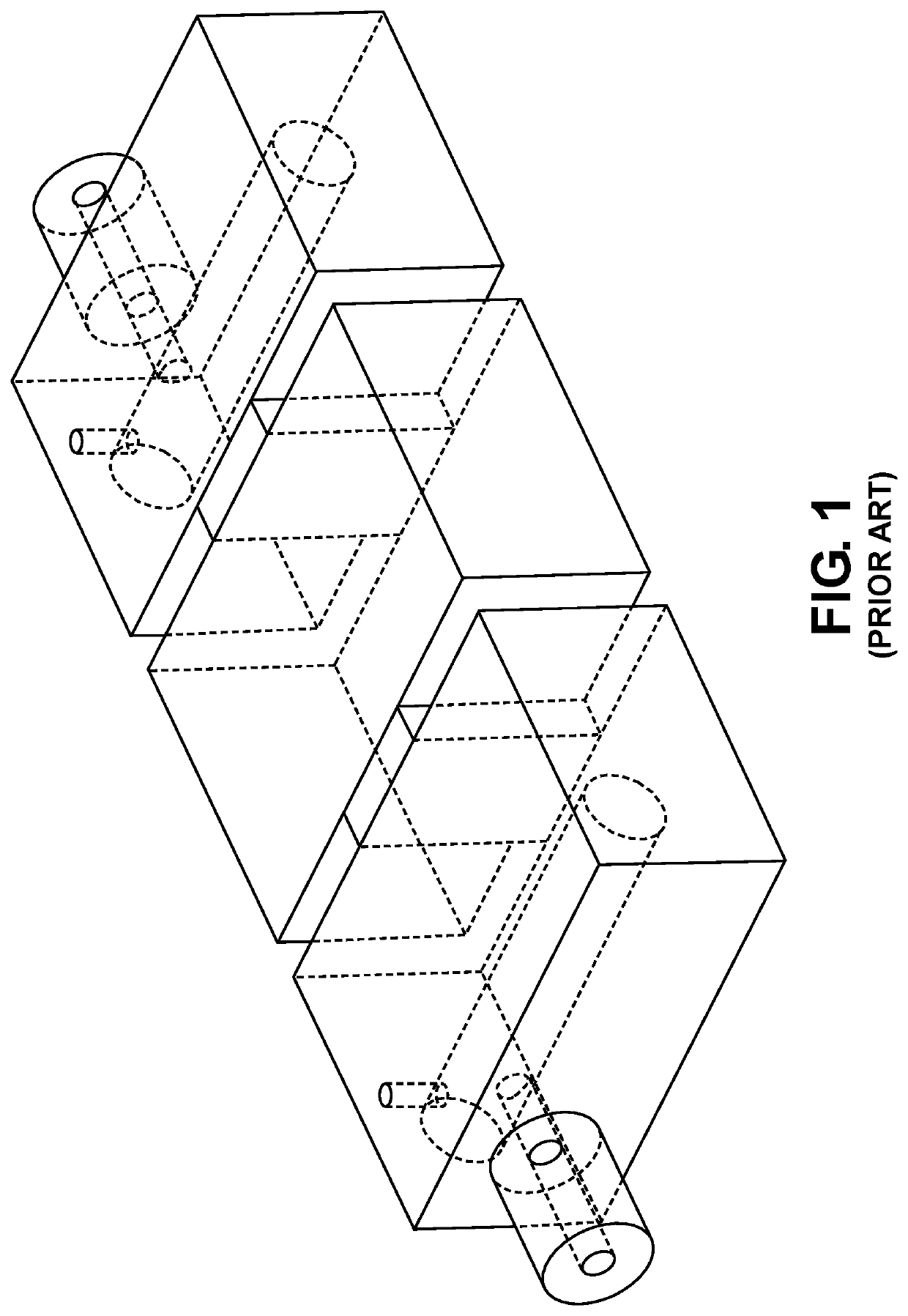 Dual-mode monoblock dielectric filter and control elements