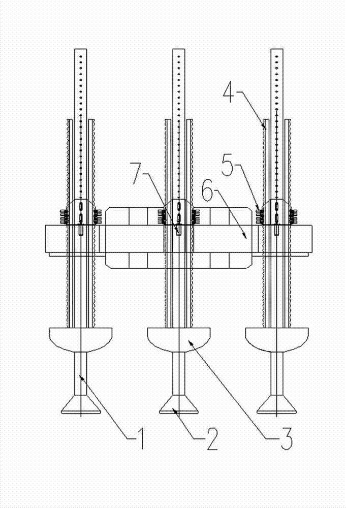 Movable self-elevating offshore wave power generating station