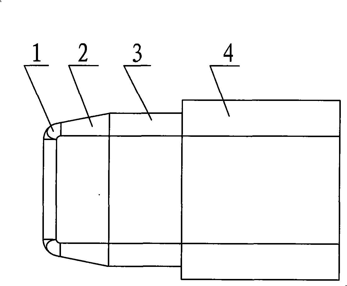 Tubular product internal high-pressure forming special-shaped cross section sealing method and sealing punch