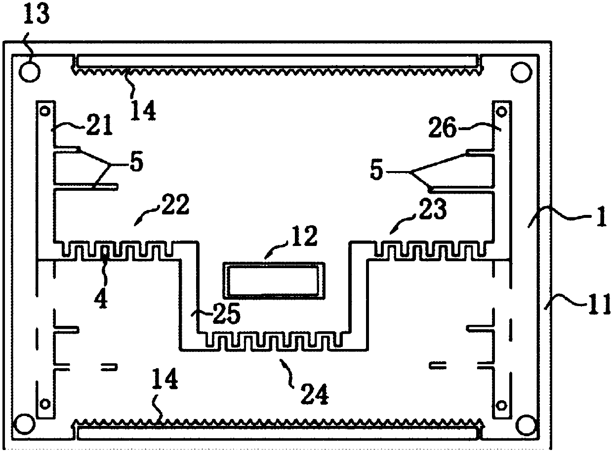 C-band orthogonal bridge with shielding line