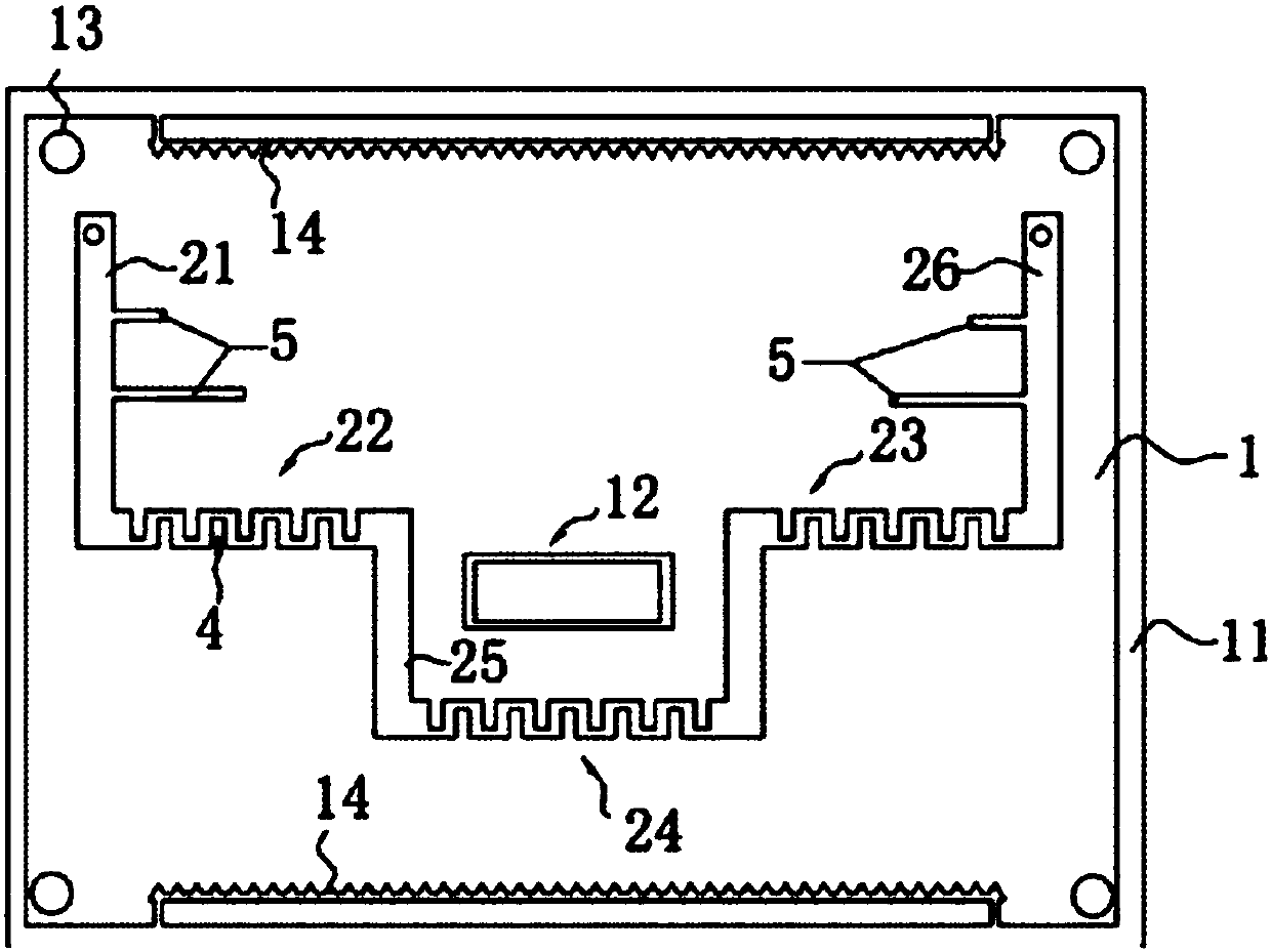 C-band orthogonal bridge with shielding line