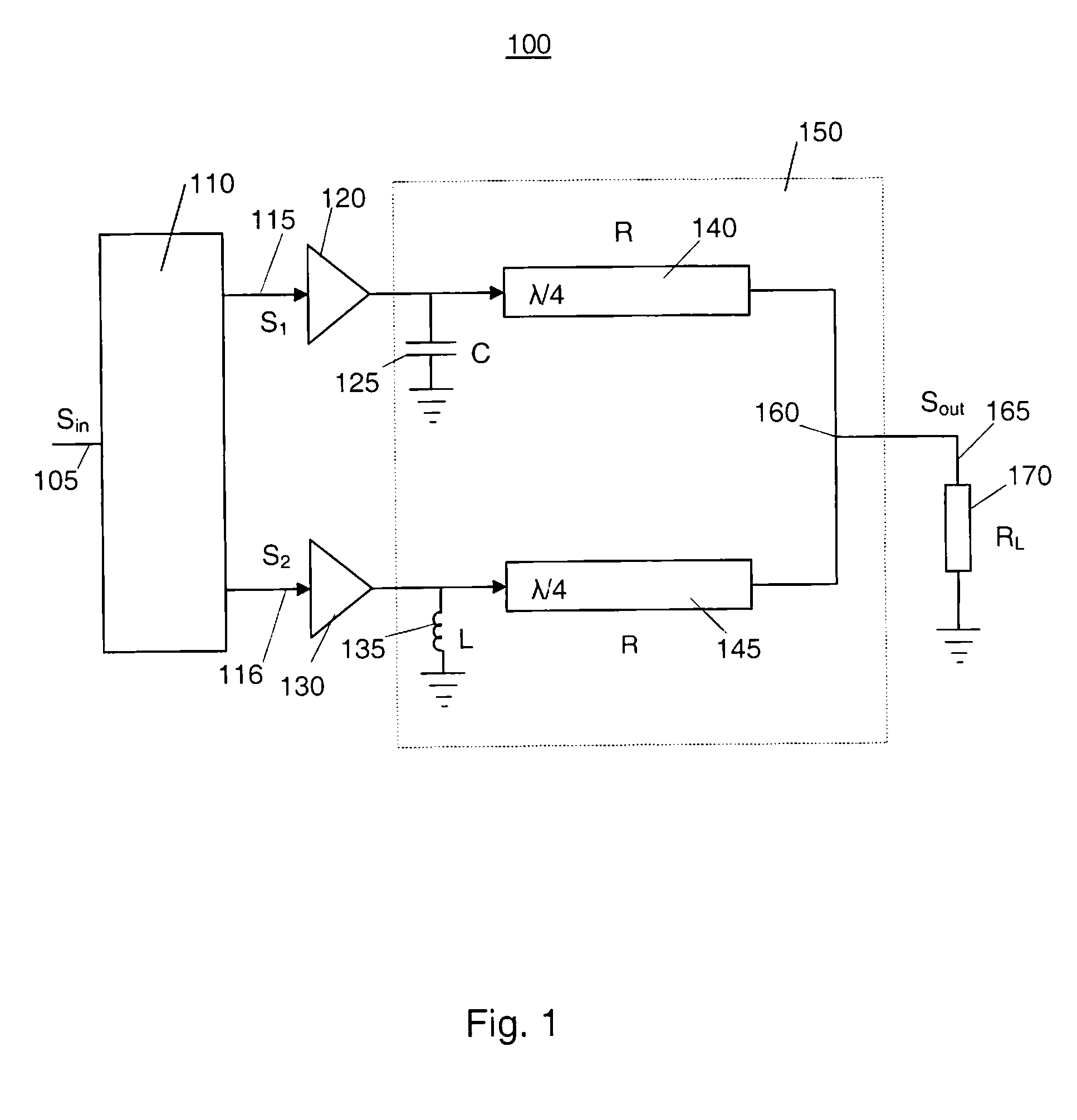 Output Networks In Combination With LINC Technique